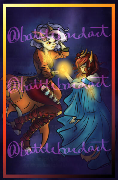 The beginning of a series for my DnD characters based on the idea of music from the adult to their child self. This character's song was "You'll be Bright" by Cloud Cult